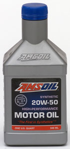 AMSOIL Synthetic Motor Oil 20W-50 High Performance