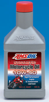 AMSOIL 10W-40 Advanced Formula Motorcycle Engine Oil AMSOIL Synthetic Motorcycle Oil 10W-40 Advanced Formula