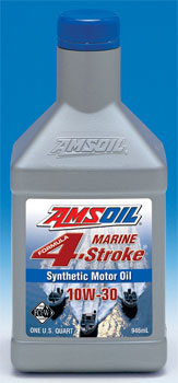 AMSOIL Synthetic Marine Motor Oil 10W-30 Formula 4-Stroke Synthetic Outboard Oil
